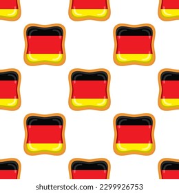 Pattern cookie with flag country Germany in tasty biscuit, pattern cookie consist of flag country Germany on natural biscuit, fresh biscuit cookie with flag country Germany creative pattern sweet food