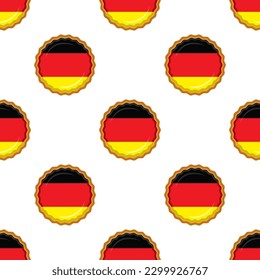 Pattern cookie with flag country Germany in tasty biscuit, pattern cookie consist of flag country Germany on natural biscuit, fresh biscuit cookie with flag country Germany creative pattern sweet food