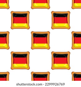 Pattern cookie with flag country Germany in tasty biscuit, pattern cookie consist of flag country Germany on natural biscuit, fresh biscuit cookie with flag country Germany creative pattern sweet food
