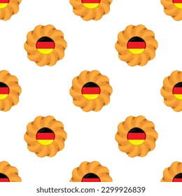Pattern cookie with flag country Germany in tasty biscuit, pattern cookie consist of flag country Germany on natural biscuit, fresh biscuit cookie with flag country Germany creative pattern sweet food