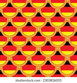 Galleta de patrón con el país de la bandera Alemania en una galleta sabrosa, galleta patrón consisten en el país de la bandera Alemania en galleta natural, galleta fresca de galleta con el país de la bandera Alemania patrón creativo comida dulce
