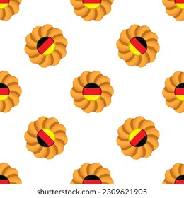 Pattern cookie with flag country Germany in tasty biscuit, pattern cookie consist of flag country Germany on natural biscuit, fresh biscuit cookie with flag country Germany creative pattern sweet food