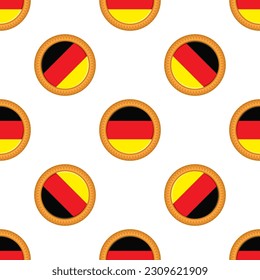 Pattern cookie with flag country Germany in tasty biscuit, pattern cookie consist of flag country Germany on natural biscuit, fresh biscuit cookie with flag country Germany creative pattern sweet food