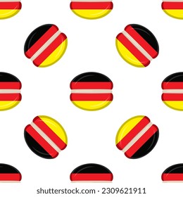Pattern cookie with flag country Germany in tasty biscuit, pattern cookie consist of flag country Germany on natural biscuit, fresh biscuit cookie with flag country Germany creative pattern sweet food