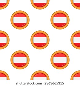 Galleta de patrón con el país de la bandera Letonia en una galleta sabrosa, galleta patrón consisten en el país de la bandera Letonia en galleta natural, galleta fresca de galleta con el país de la bandera Letonia patrón creativo comida dulce