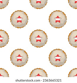 Galleta de patrón con el país de la bandera Letonia en una galleta sabrosa, galleta patrón consisten en el país de la bandera Letonia en galleta natural, galleta fresca de galleta con el país de la bandera Letonia patrón creativo comida dulce