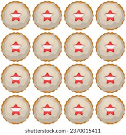 Galleta de patrón con el país de la bandera Letonia en una galleta sabrosa, galleta patrón consisten en el país de la bandera Letonia en galleta natural, galleta fresca de galleta con el país de la bandera Letonia patrón creativo comida dulce