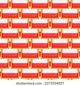 Pattern Cookie mit Flaggenland Lettland in leckeren Keks, Muster Cookie bestehen aus Flaggenland Lettland auf natürlichen Keksen, frische Kekse mit Flaggenland Lettland kreative Muster süße Lebensmittel