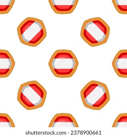 Pattern cookie with flag country Latvia in tasty biscuit, pattern cookie consist of flag country Latvia on natural biscuit, fresh biscuit cookie with flag country Latvia creative pattern sweet food