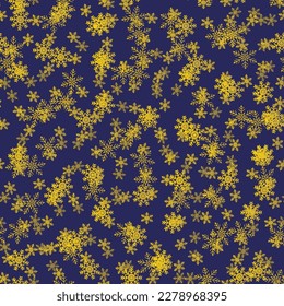 Pattern Cool Sparks. Vector Snow Polka. Golden Abstract Art. Retro Flake Background. Blue Birthday Dot. Seamless Vintage Dot Background. Irregular Bright Concept. Yellow Random Dot. Random Flake Drop