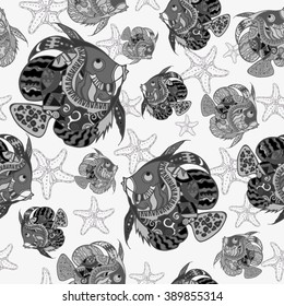 Pattern coral fishes