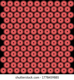 PATTERN CORONA SEED WITH BACKGROUND BLACK