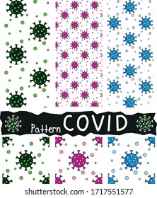 Pattern covid. Vector medical pattern.