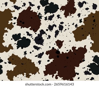 garota de textura animal de vaca padrão