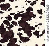 pattern cow leather natural print animal skin. Realistic cow fur seamless skin pattern