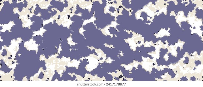 pattern cow leather natural print animal skin spots on a white background. Mammals Fur texture. Design elements leather. Camouflage predator. Vector illustration lilac colours