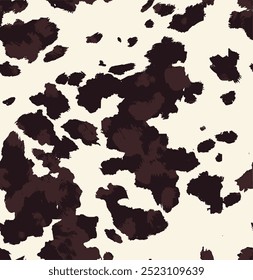 pattern cow leather natural print animal skin. Realistic cow fur seamless skin pattern