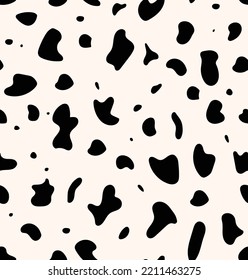 pattern cow skin vector black 