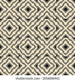 Pattern from cream squares on seamless background.
