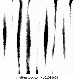 Pattern with creative texture. Vector background of paint strokes. Black and white. Vertical lines.