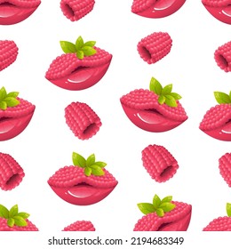 labios de crimson de patrón, abstracción de verano, tonos jugosos de lápiz labial, maquillaje brillante, frambuesa