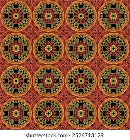 Padrão com quadrado de vovó de crochê com flores papel de parede artesanal arte decorativa design imprimir	
