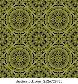 Pattern with crochet granny square with flowers wallpaper handmade decorative art design print	
