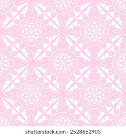 Muster mit Häkeln Granny Quadrat mit Blumen Tapete handgemachte dekorative Kunst Design Print	