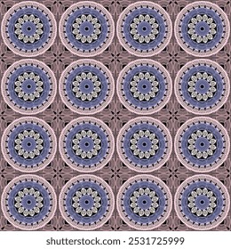 Padrão com quadrado de vovó de crochê com flores papel de parede artesanal arte decorativa design imprimir	