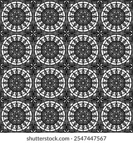 Pattern with crochet granny square with flowers wallpaper handmade decorative art design print	