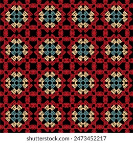 Muster mit Häkelgranny quadratischen Bildschirmhintergrund handgemachte dekorative Kunst Design-Druck 