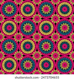 Patrón con ganchillo granny Fondo de pantalla cuadrado hecho a mano arte decorativo impresión de diseño 