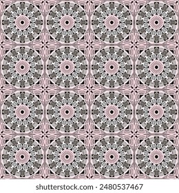 Pattern with crochet granny square wallpaper handmade decorative art design print 