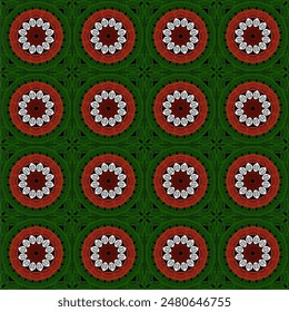 Patrón con ganchillo granny Fondo de pantalla cuadrado hecho a mano arte decorativo impresión de diseño 