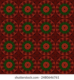 Pattern with crochet granny square wallpaper handmade decorative art design print 