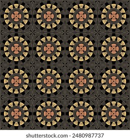 Patrón con ganchillo granny Fondo de pantalla cuadrado hecho a mano arte decorativo impresión de diseño 