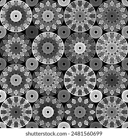 Pattern with crochet granny square wallpaper handmade decorative art design print 