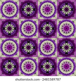 Muster mit Häkelgranny quadratischen Bildschirmhintergrund handgemachte dekorative Kunst Design-Druck 