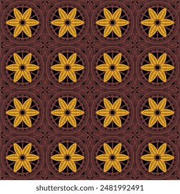 Patrón con ganchillo granny Fondo de pantalla cuadrado hecho a mano arte decorativo impresión de diseño 