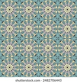 Pattern with crochet granny square wallpaper handmade decorative art design print 