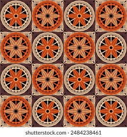 Patrón con ganchillo granny Fondo de pantalla cuadrado hecho a mano arte decorativo impresión de diseño 