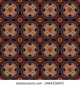 Patrón con ganchillo granny Fondo de pantalla cuadrado hecho a mano arte decorativo impresión de diseño 