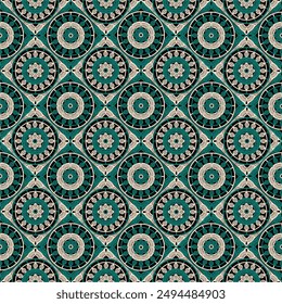 Pattern with crochet granny square wallpaper handmade decorative art design print 