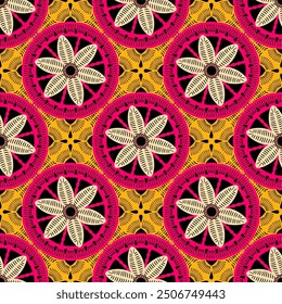 Patrón con crochet granny Fondo de pantalla cuadrado hecho a mano diseño de arte decorativo impresión 