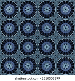 Pattern with crochet granny square wallpaper handmade decorative art design print 