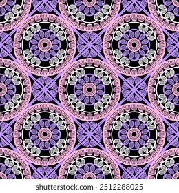 Patrón con crochet granny Fondo de pantalla cuadrado hecho a mano diseño de arte decorativo impresión 