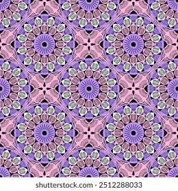 Pattern with crochet granny square wallpaper handmade decorative art design print 