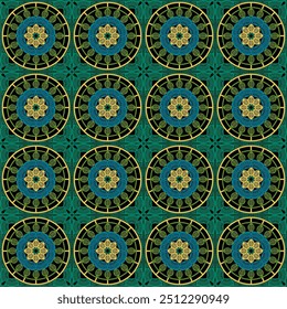 Pattern with crochet granny square wallpaper handmade decorative art design print 