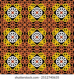 Padrão com crochê vovó quadrado papel de parede artesanal arte decorativa impressão 