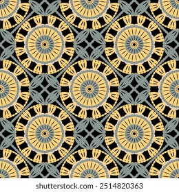 Muster mit Häkeln Granny Quadrat Tapete handgefertigte dekorative Kunst Design Print 